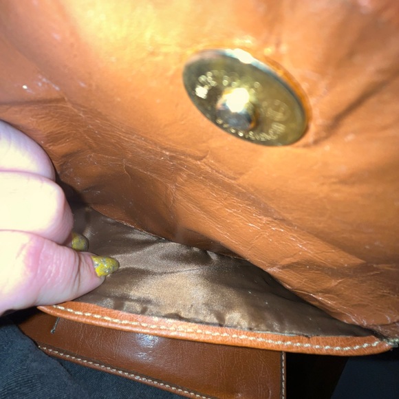 Dooney & Bourke Green and Brown Leather Satchel and Wallet - Picture 7 of 9